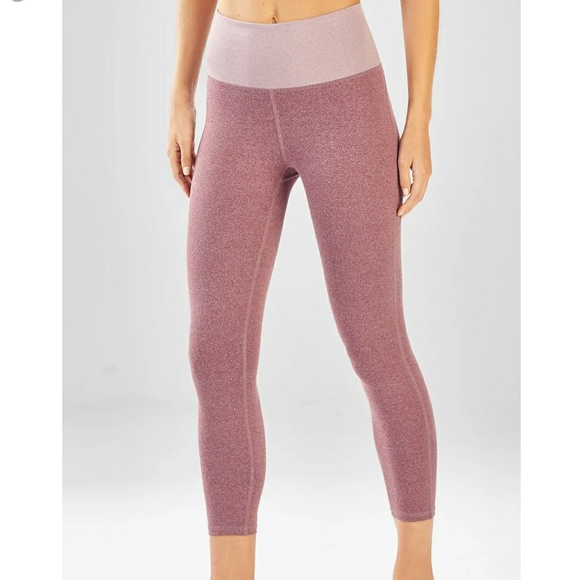 Fabletics Pants - Fabletics high waisted heather knit capri NWT